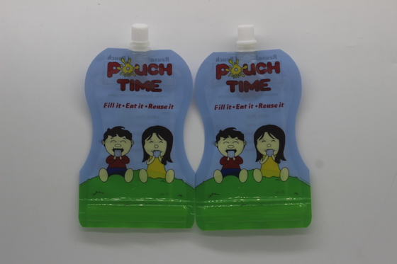 購入 100ml 特殊形 スタンドアップ スプウート ポケット プラスチック 容器 汁 ソフトドリンク online manufacture