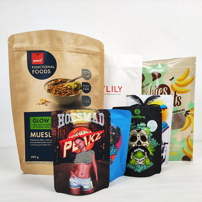 購入 カラープラスチック3.5g 再開可能なマイラージップロック袋 カスタム印刷された乾燥食品包装袋 online manufacture