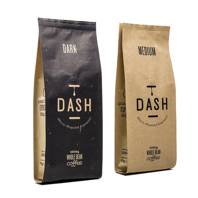 購入 食品等級のコーヒー弁が付いている包装の袋のクラフト紙の袋 online manufacture