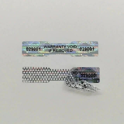 購入 パーソナライズされたプラスチック 改変防止ラベル 梱包形状のオプション online manufacture