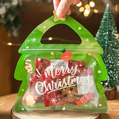 購入 クリスマスストッキング 特殊形菓子 包装袋 ゴミ用のプラスチックジッパーバッグ online manufacture