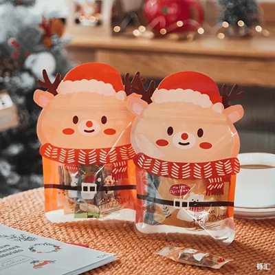 購入 クリスマス・マイラー・パッケージング・バッグ サンタ・クロース 形状のクッキー online manufacture