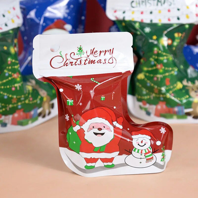 購入 匂いがしない Ziplock Mylar バッグ カスタマイズ 独特の形 クリスマス online manufacture