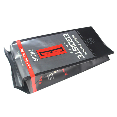 購入 熱封印 マット 黒いサイド ガッセット カフェバッグ スタンドアップ Ziplock プラスチック袋 12オンス online manufacture
