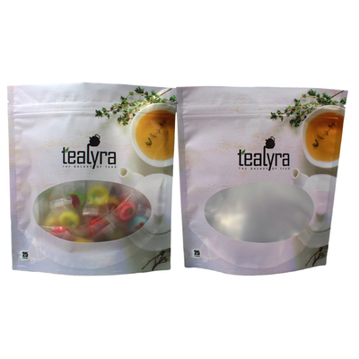 購入 カスタム Ziplock プラスチック スタンドアップ ポケット 熱密閉 窓付き食品包装袋 online manufacture