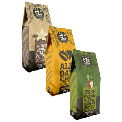 購入 カスタム 250g 500g 1kg コーヒー豆の包装袋 バルブ付きサイドギュエストバッグ online manufacture