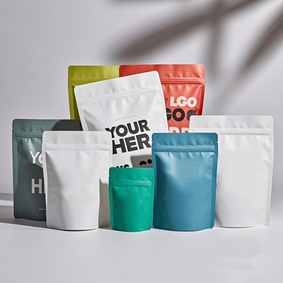 購入 Custom Printed Stand Up Zipper Pouches for Food Packaging MOQ 1000pcs online manufacture