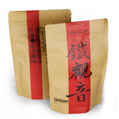 購入 耐腐食 150g 再開可能なクラフト スタンドアップ ポケット online manufacture