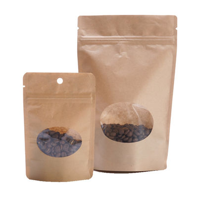 購入 150g 茶色の紙コーヒーバッグ ドイパック コーヒー スタンドアップ ポケット 130mm 幅 online manufacture