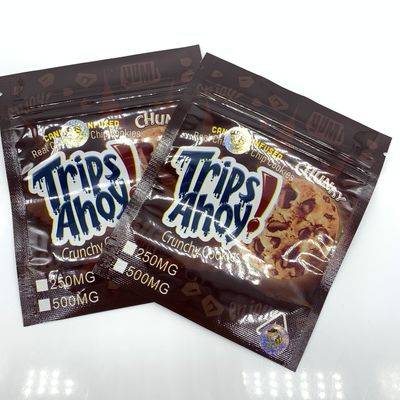 購入 チョコレートチップクッキー 空っぽ食用袋 500mg ジッパー スタンドアップ 食品袋 online manufacture