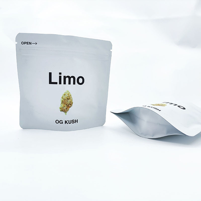 カスタムプラスチックジップロック マイラー雑草袋 3.5g デジタルプリント ソフトタッチ