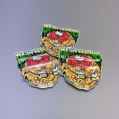 オーダーメイド 独特の形 OEM Mylar 雑草袋 マリファナ食品のためのジップロック