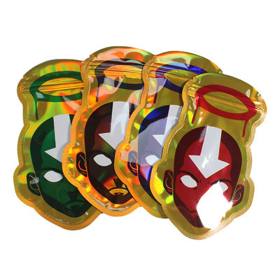 カスタムマイラーパッケージングバッグ プラスチック式切片3.5g 特殊形状のバッグ