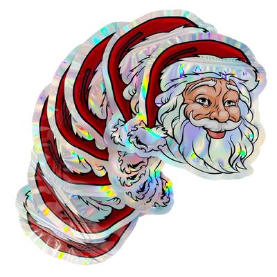 湿度防止食品グレード カスタムサイズ スタンドアップポケット ザイパーロック クリスマスプレゼントパッケージング