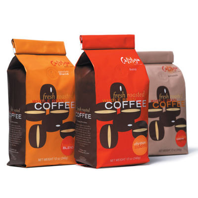 Doypackクラフトは袋OEM 160 MicのGussetedコーヒー バッグを立てる