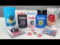 窓クッキー包装袋雑草花用スタンドアップポーチ付きマイラーバッグ