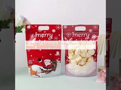 パーソナライズド スタンダップ ポケット ザイプ クリスマス ギフト 包装 バッグ ハンドル 穴